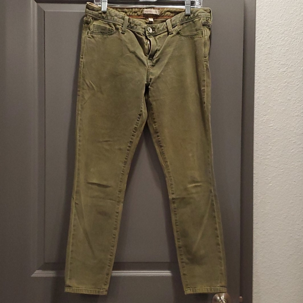 EUC Banana Republic heritage Olive green Jeans